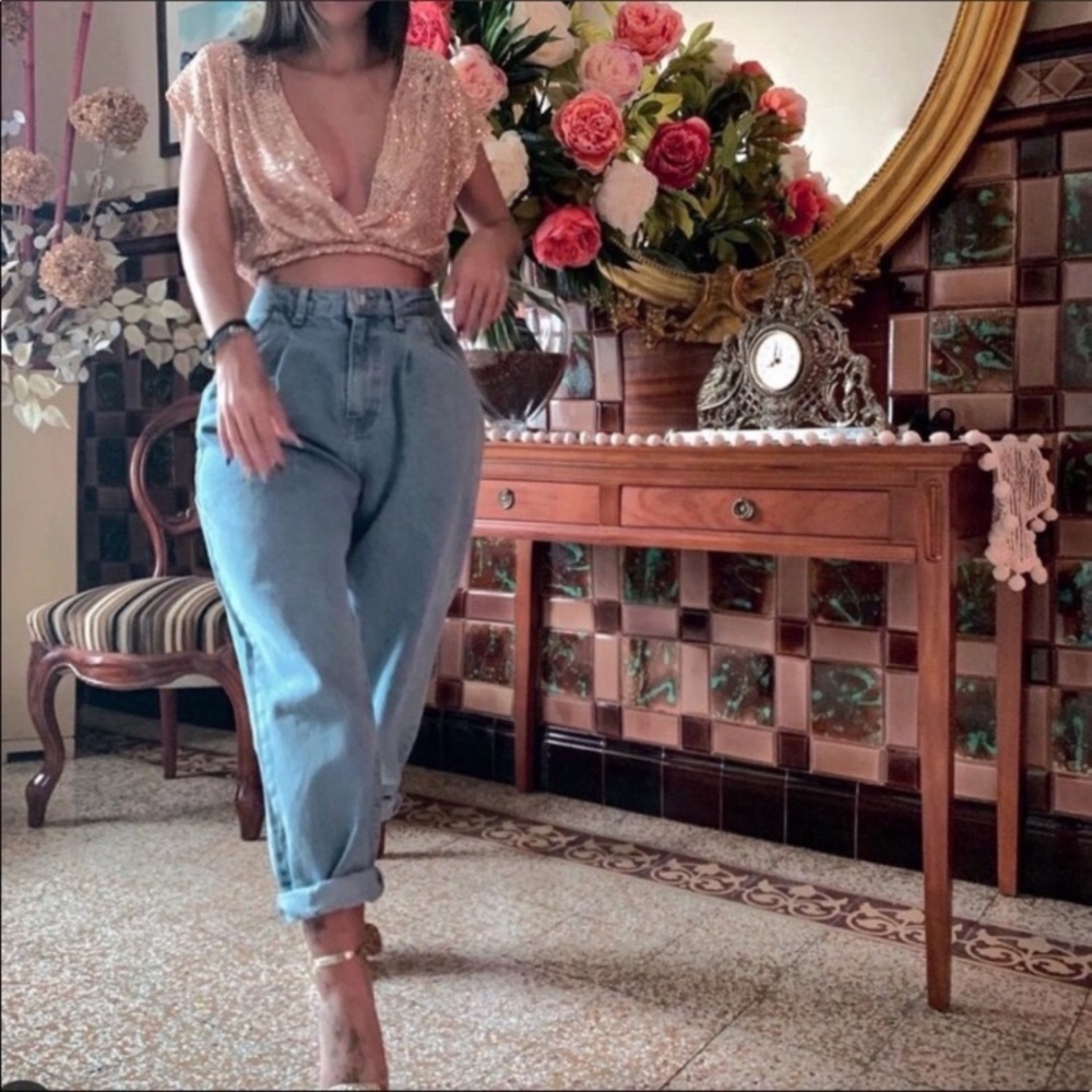 Zara Blue Boyfriend Jeans